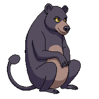 baboon sitting