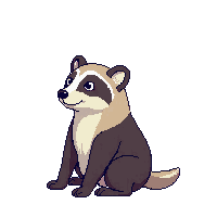 badger sitting