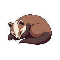 badger sleeping
