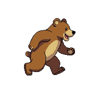 bear running