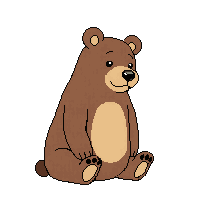bear sitting