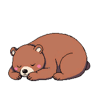 bear sleeping