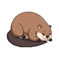 beaver sleeping