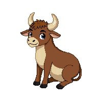 bull sitting