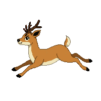 deer running
