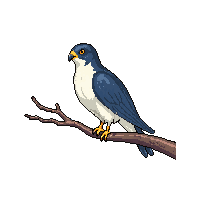 falcon perched