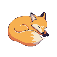 fox sleeping