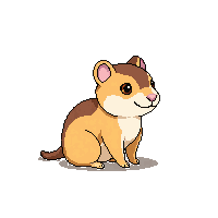 gerbil sitting