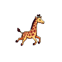 giraffe running