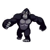 gorilla running