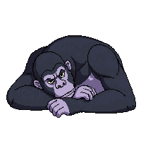 gorilla sleeping