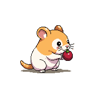 hamster eating