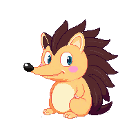 hedgehog sitting