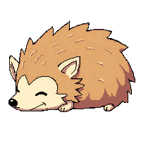 hedgehog sleeping