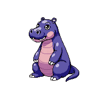 hippopotamus sitting