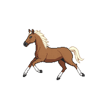 horse running