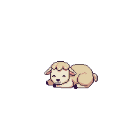 lamb sleeping