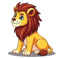 lion sitting