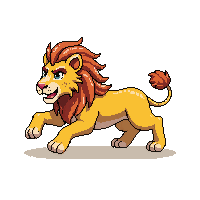 lioness running