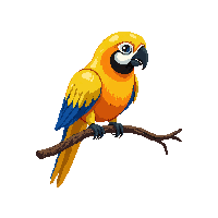 macaw perched
