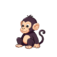 monkey sitting