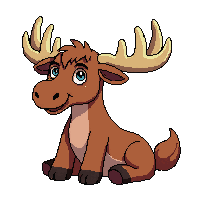 moose sitting