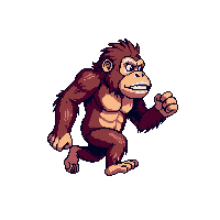 orangutan running