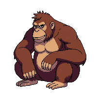 orangutan sitting