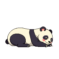 panda sleeping