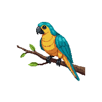 parrot perched