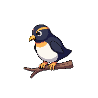 penguin perched