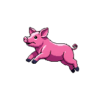 pig jumping