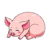 piglet sleeping