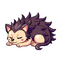 porcupine sleeping