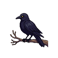 raven perched