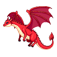 red dragon flying