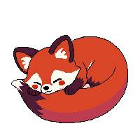 red panda sleeping