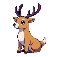 reindeer sitting