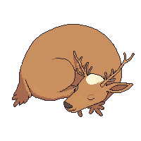reindeer sleeping