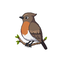 robin perched