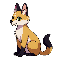 serval sitting