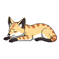 serval sleeping