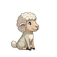 sheep sitting
