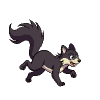 skunk running