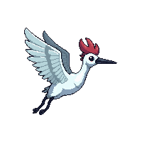 stork flying