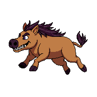 warthog running