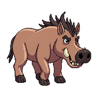 warthog walking