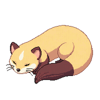weasel sleeping