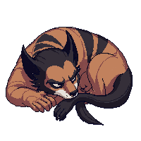 wolverine sleeping