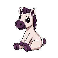 zebra sitting